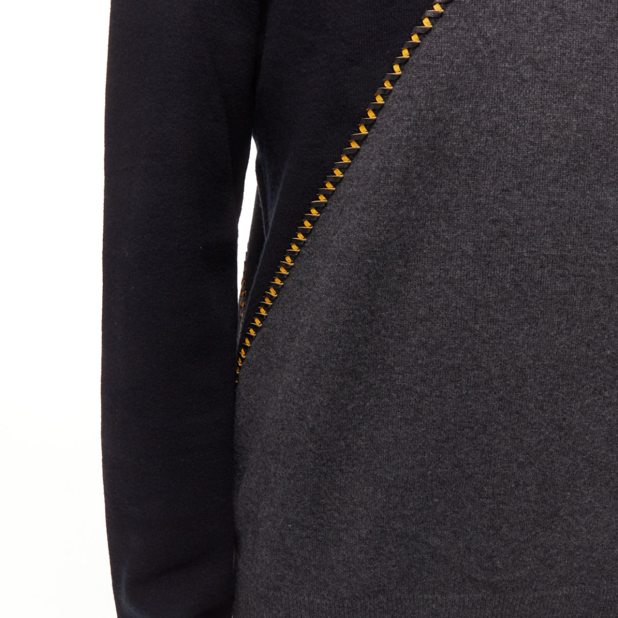 Berluti Lambskin Split Sweater - Detail 2