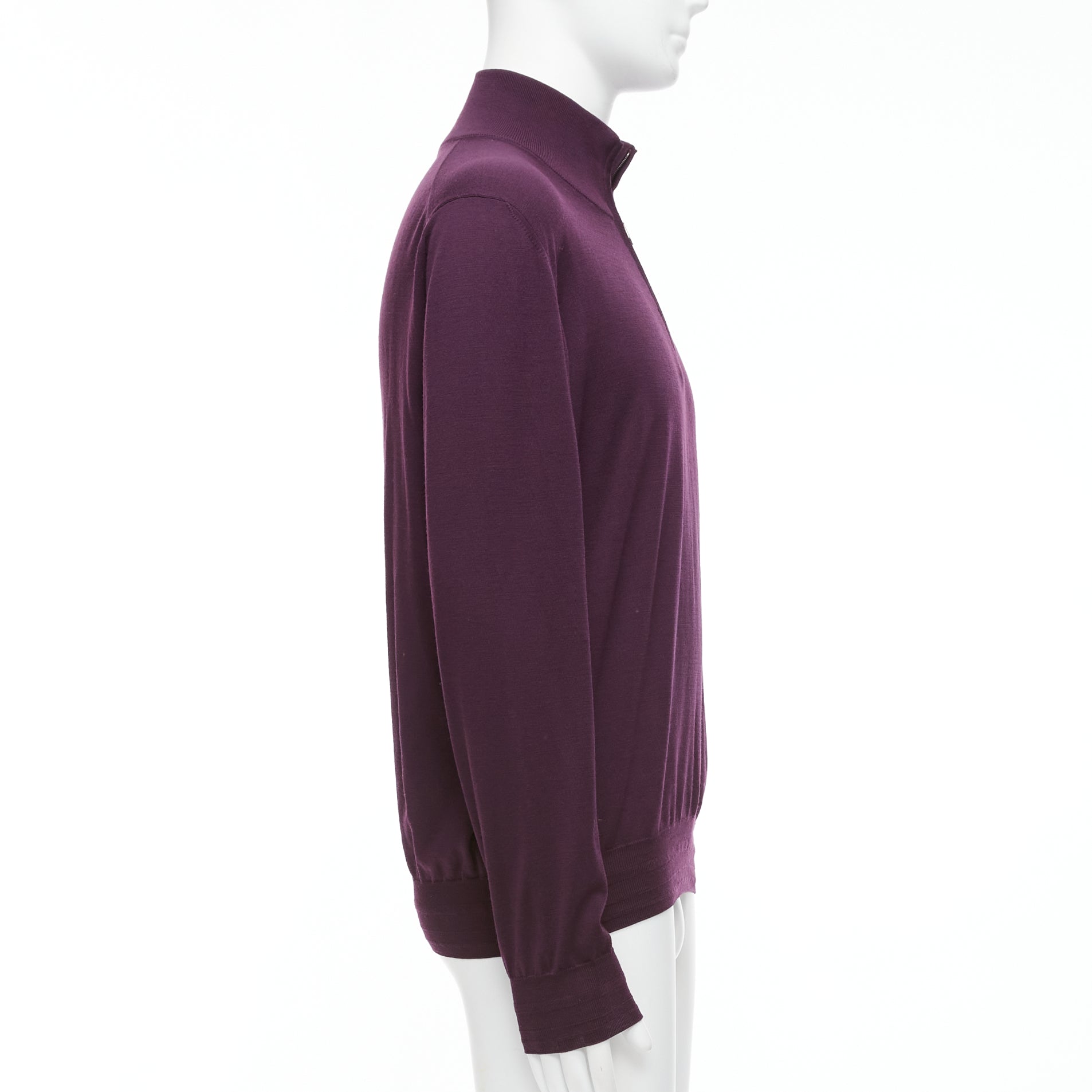 Brioni Purple Silk Sweater - 4
