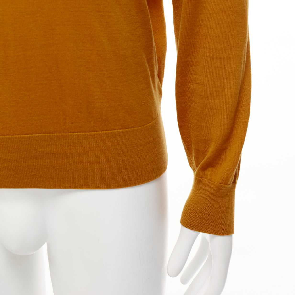 Ermenegildo Zegna Mustard Polo Sweater - Detail 2