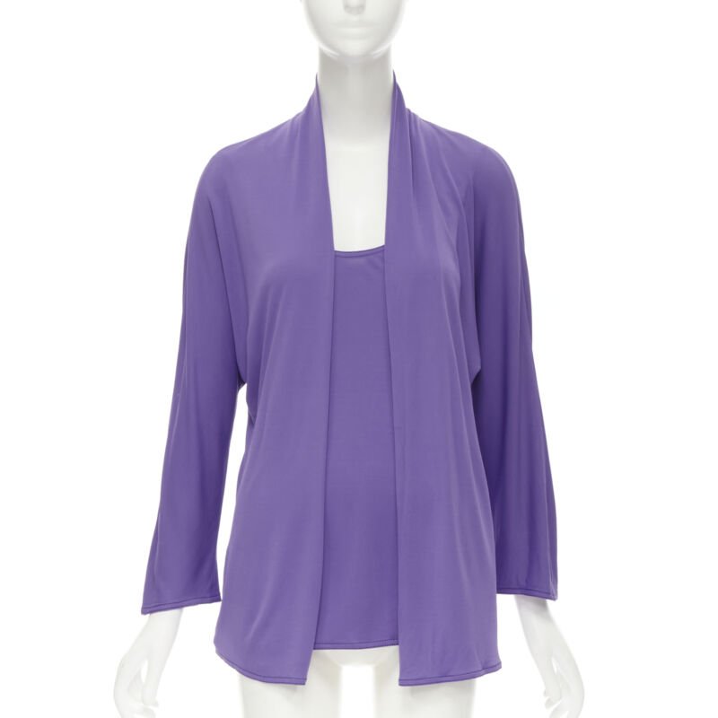 Hermès Layered Belted Cardigan - Back view