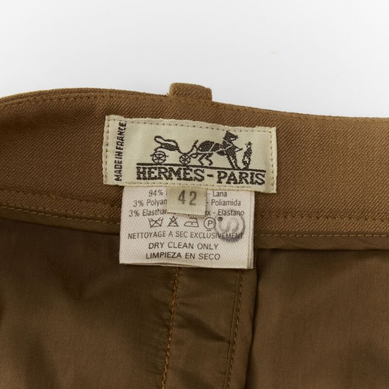Hermès Leather Pencil Skirt - Image 10