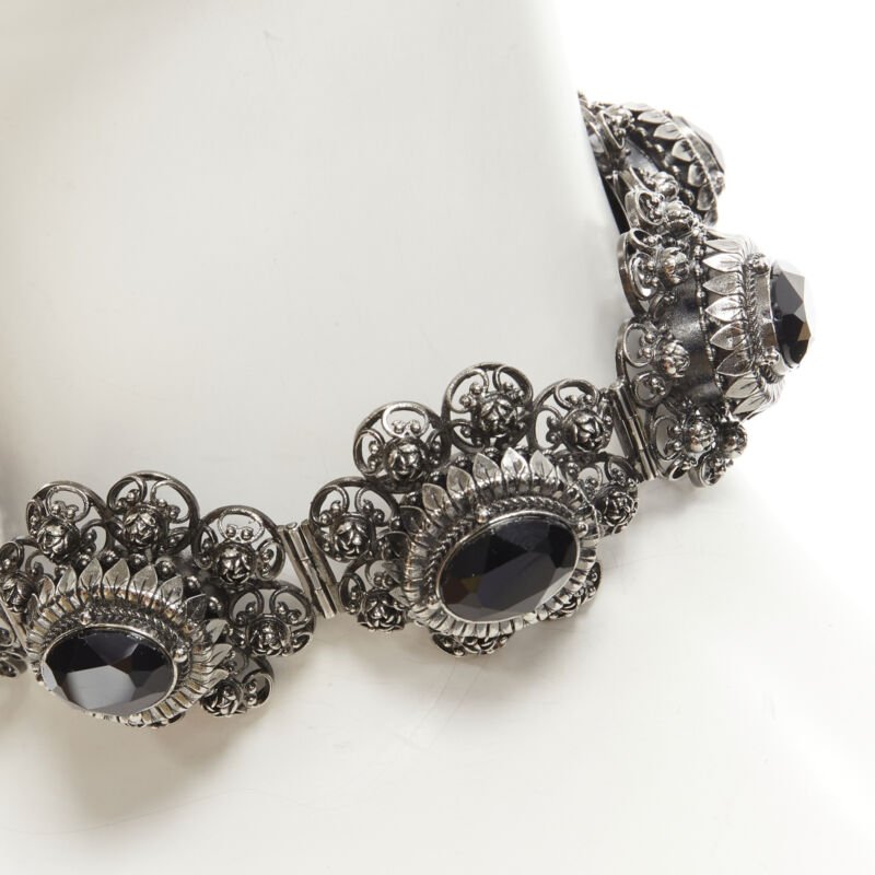 Alexander Mcqueen Rose Jewel Choker - Back view