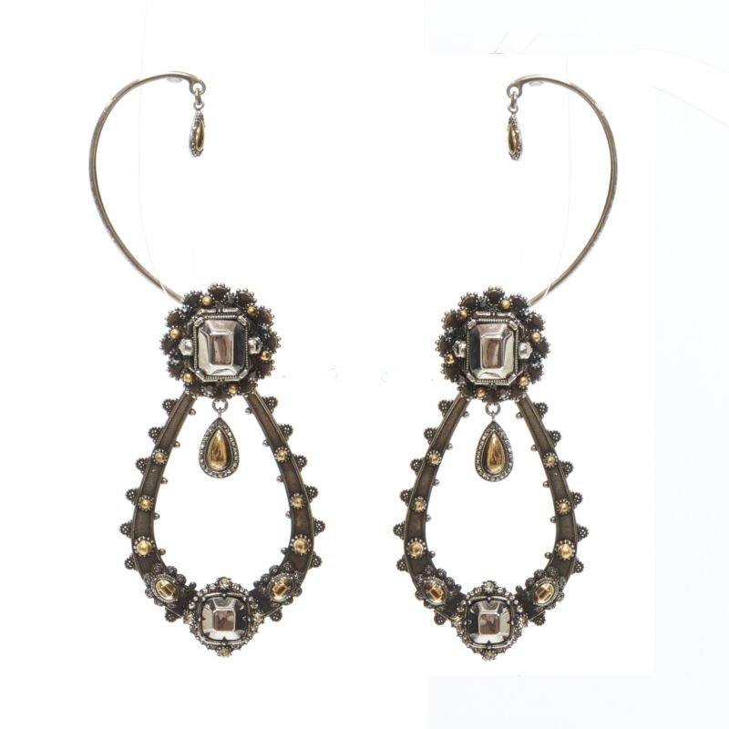 Alexander Mcqueen Teardrop Ear Cuff - Back view