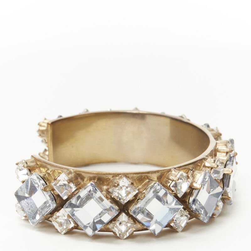 Christian Dior Light Blue Crystal Bangle - Image 6