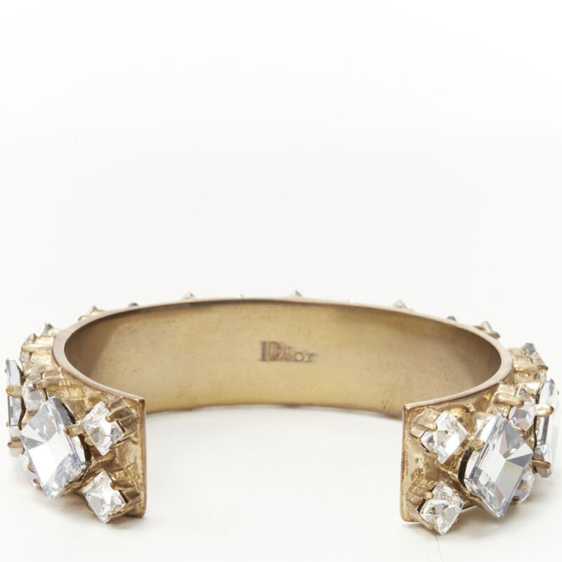 Christian Dior Light Blue Crystal Bangle - 4