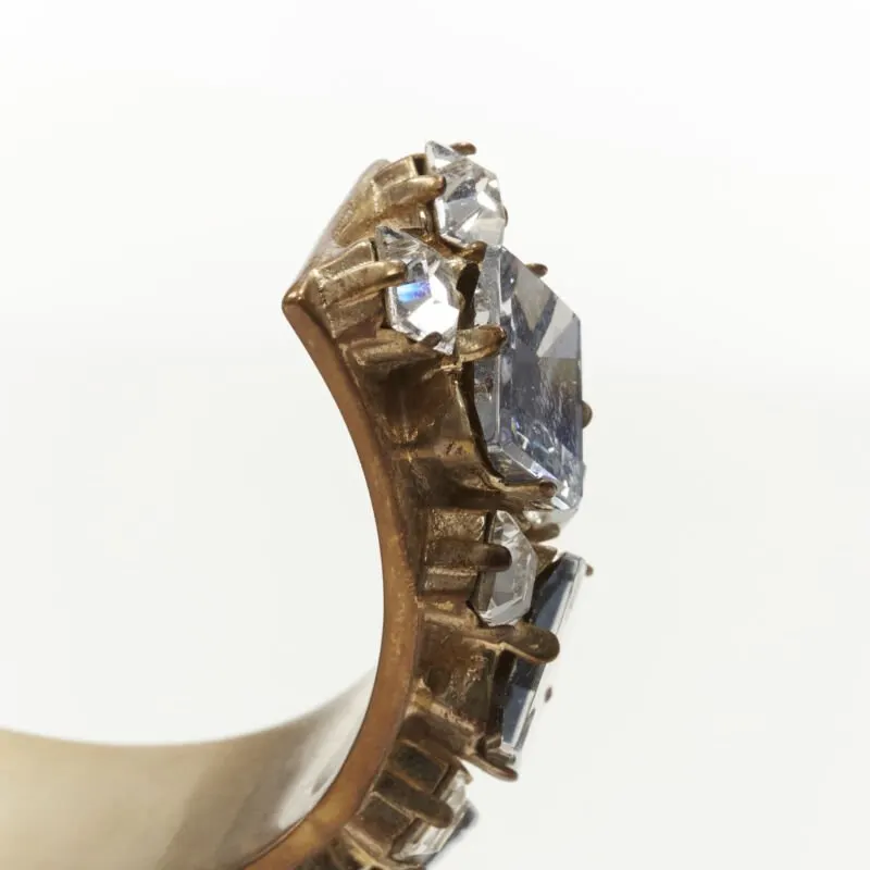 Dior Light Blue Crystal Bangle Gold Metal Very good - Box View