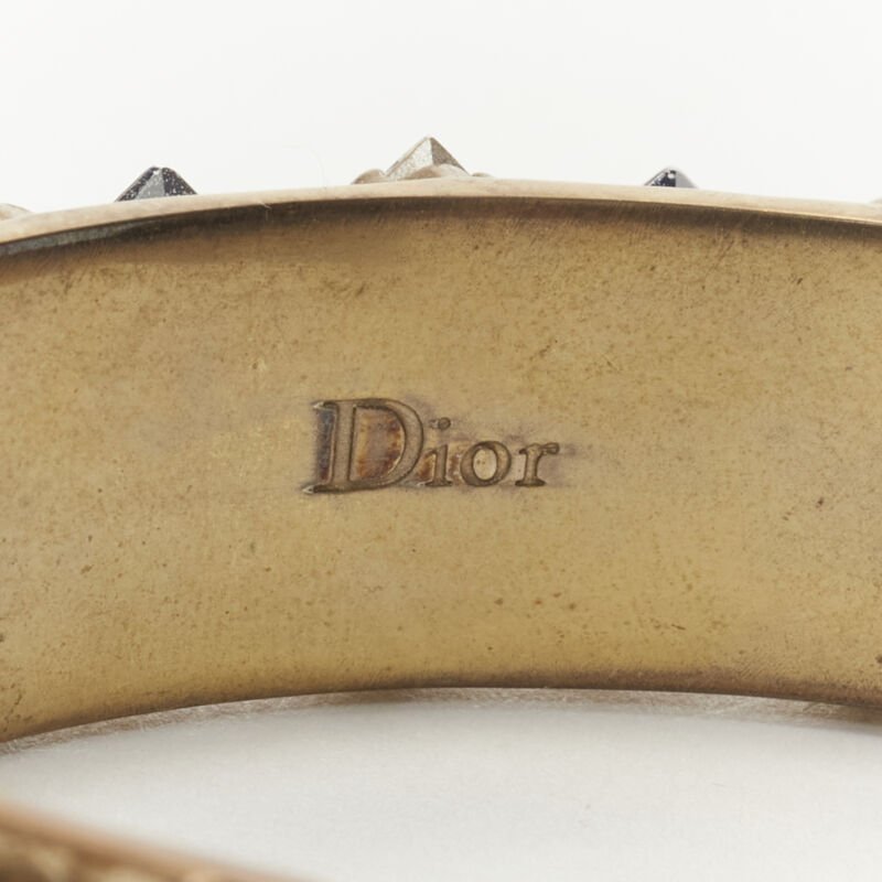 Christian Dior Light Blue Crystal Bangle - Image 10