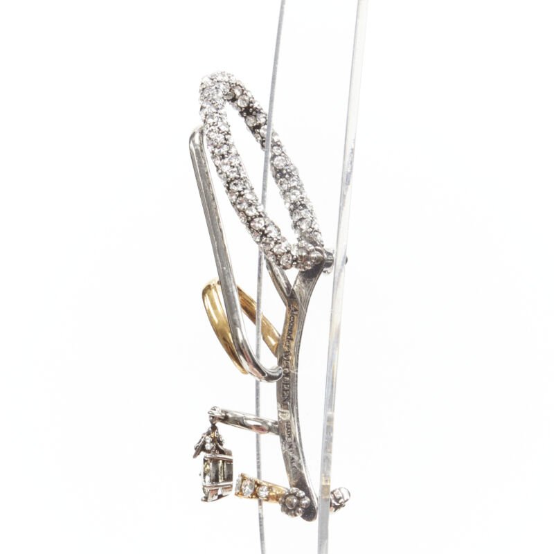 Alexander Mcqueen Crystal Ring Earrings - Detail 2