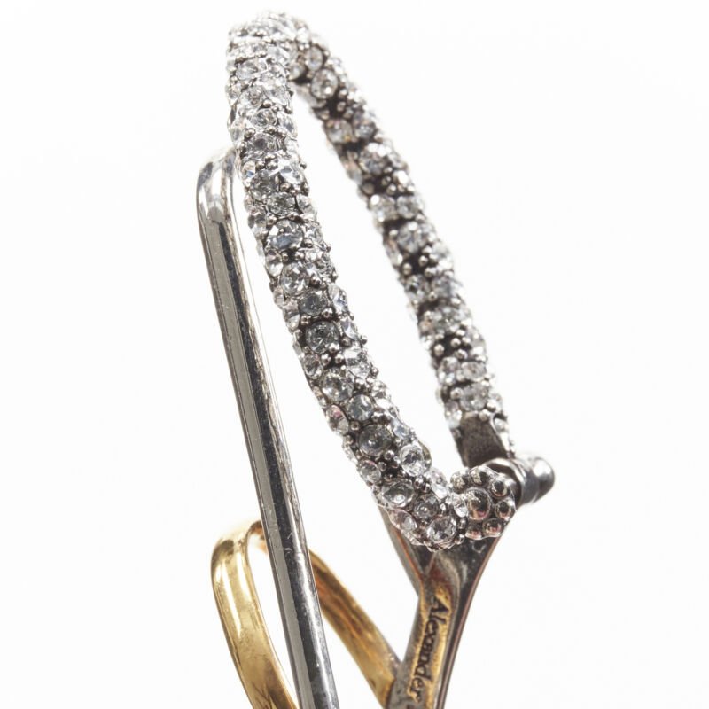Alexander Mcqueen Crystal Ring Earrings - Image 11