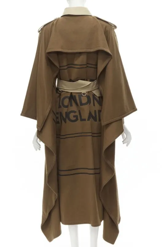 Burberry Beige Logo Trench Coat Beige Cashmere Never worn - Box View