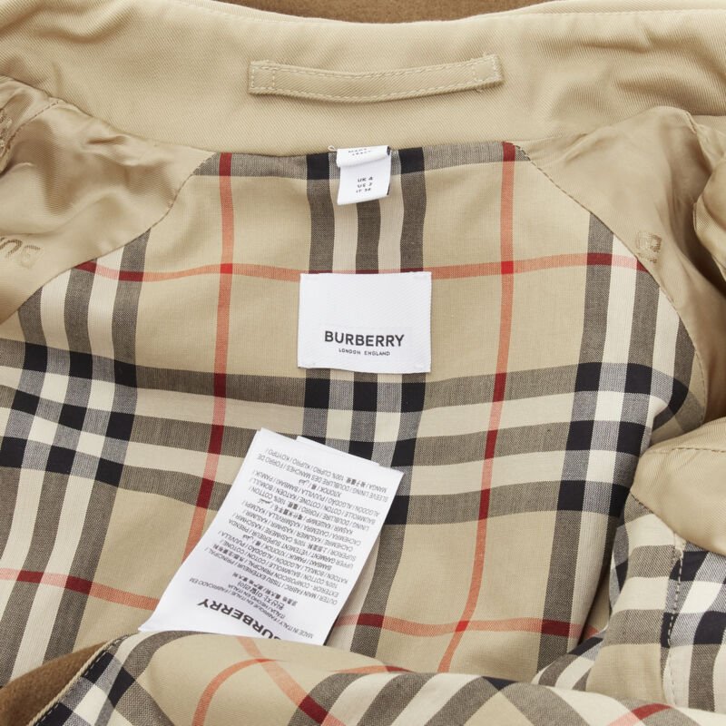 Burberry Beige Logo Trench Coat - Image 14