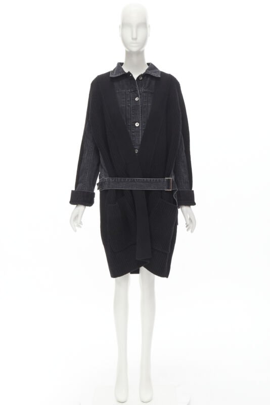 Sacai Reconstructed Denim Coat - Image 12