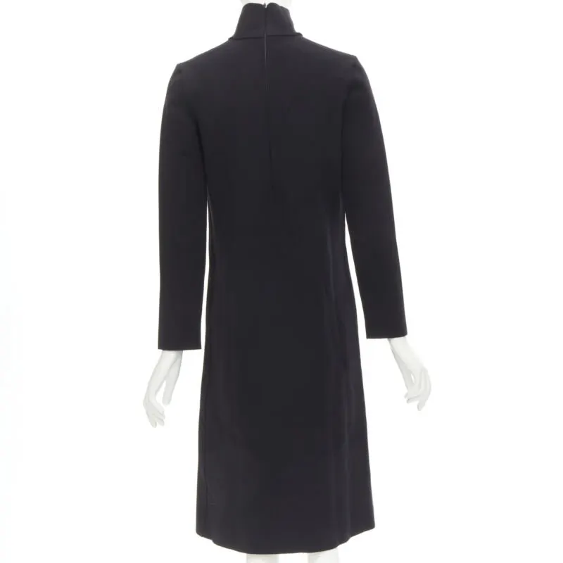 Bottega Veneta Cut Out Collar Dress Black Viscose Never worn - Box View
