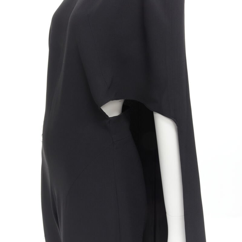 Esteban Cortazar Open Back Cape Jumpsuit - Back view