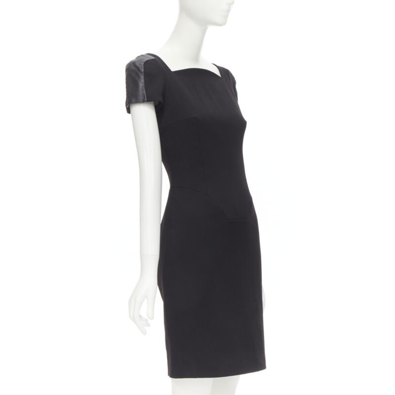 Versace Leather Seam Dress - Image 6