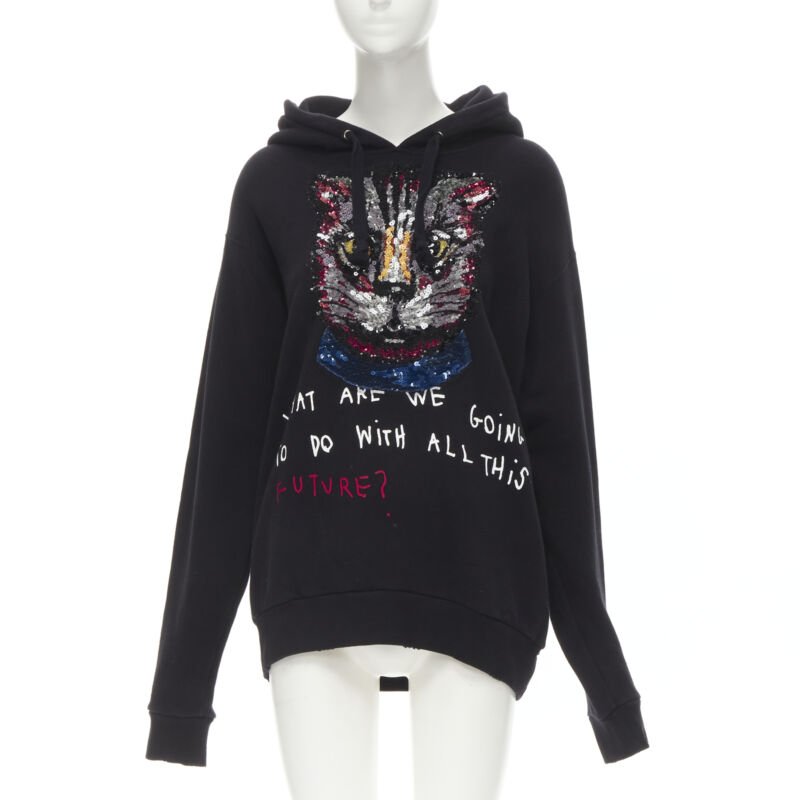 Gucci Cat Print Hoodie