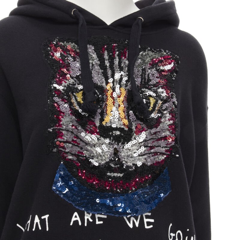 Gucci Cat Print Hoodie - Back view