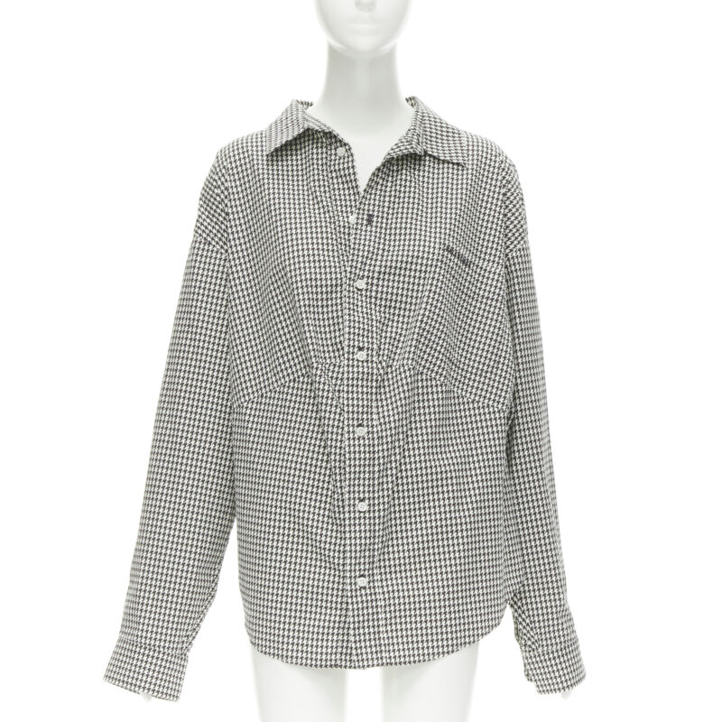 Balenciaga Houndstooth Swing Shirt