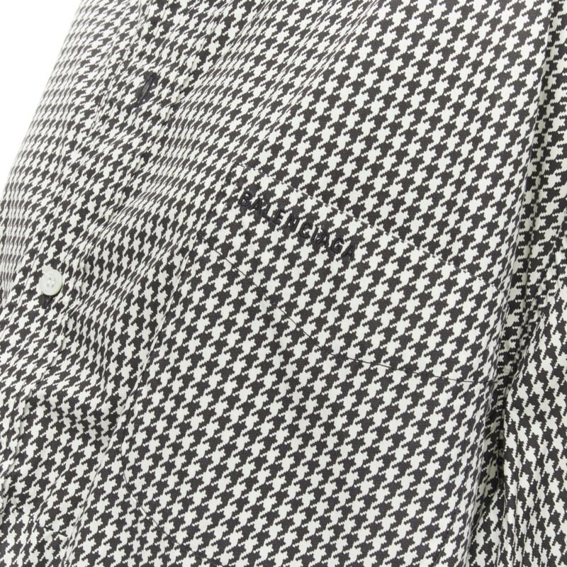 Balenciaga Houndstooth Swing Shirt - Back view