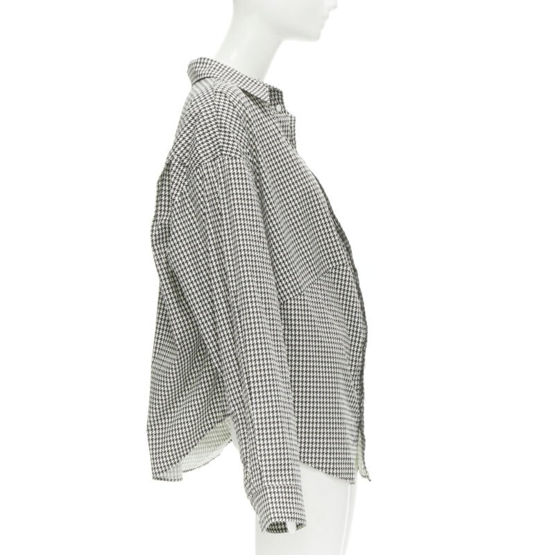 Balenciaga Houndstooth Swing Shirt - 4