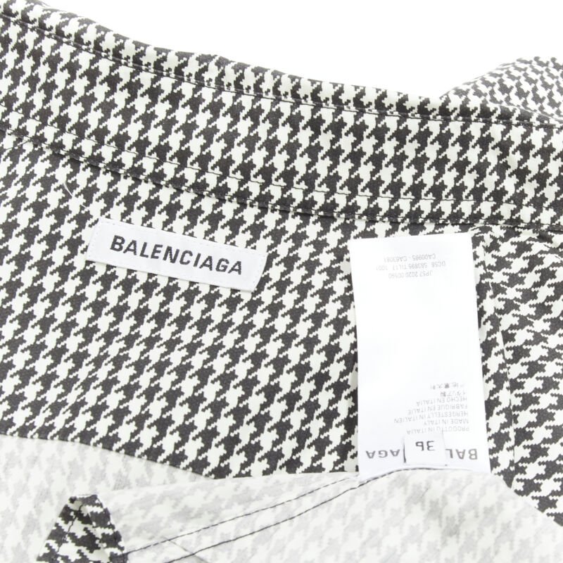 Balenciaga Houndstooth Swing Shirt - Image 10