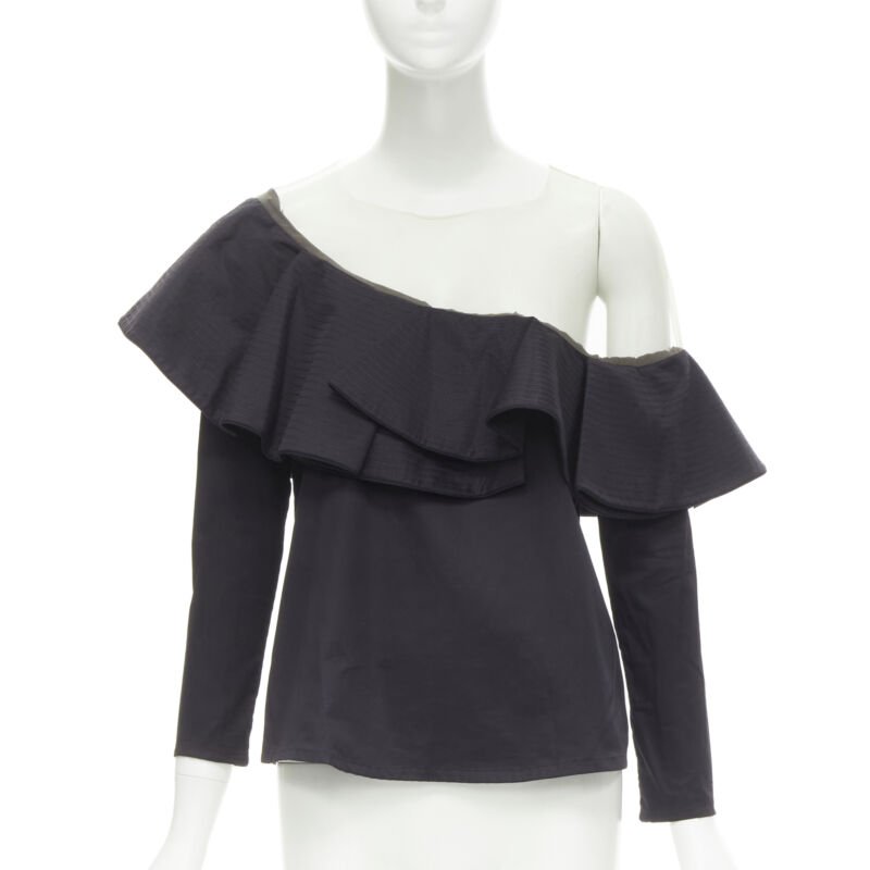 Johanna Ortiz Ruffle Mesh Top