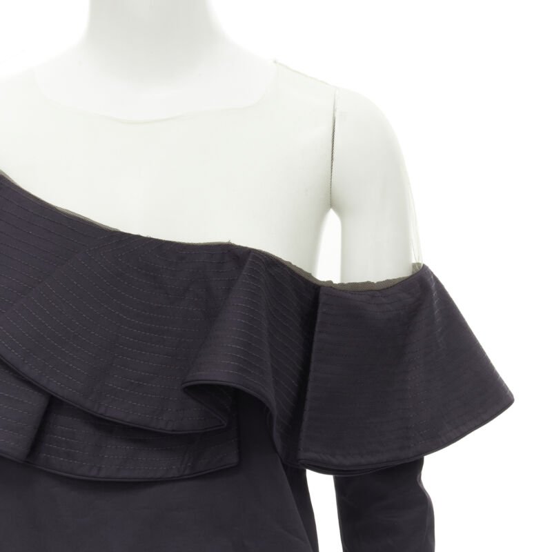 Johanna Ortiz Ruffle Mesh Top - Back view