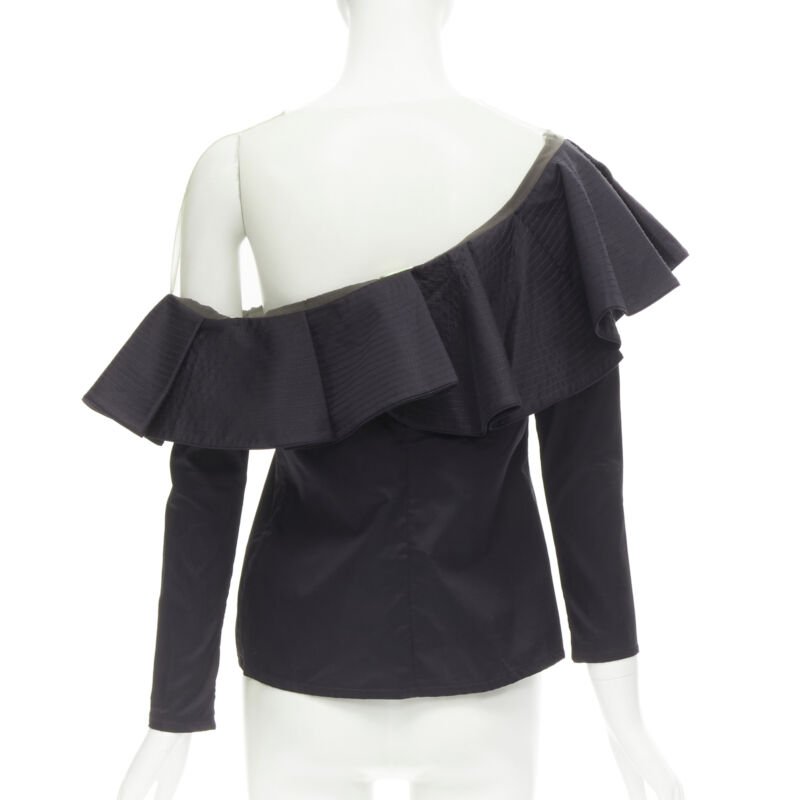 Johanna Ortiz Ruffle Mesh Top - Side view