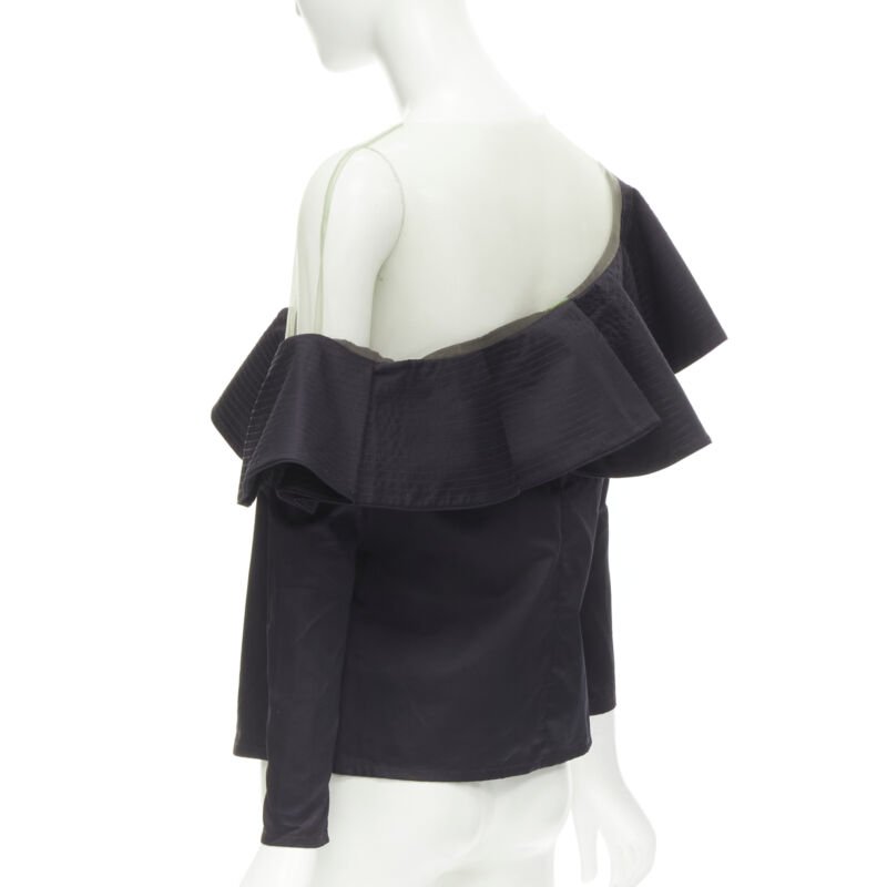 Johanna Ortiz Ruffle Mesh Top - Detail 1