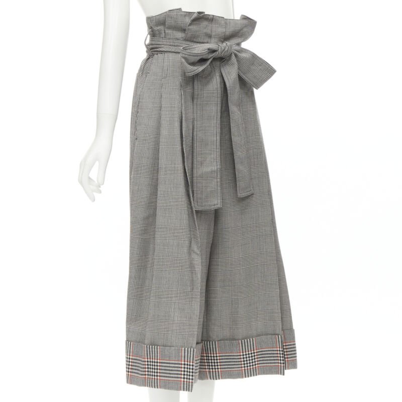 Alexander Mcqueen Paperbag Checked Pants - Image 6