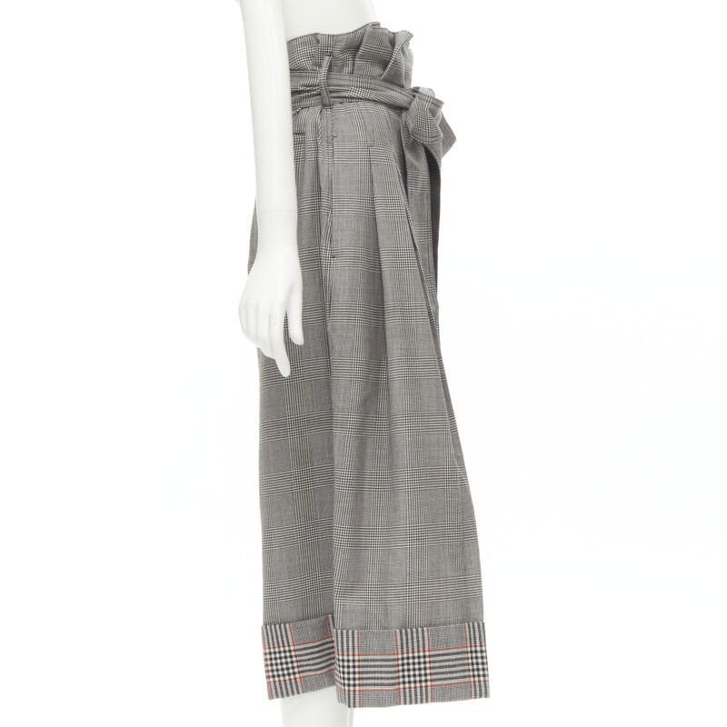 Alexander Mcqueen Paperbag Checked Pants - 4