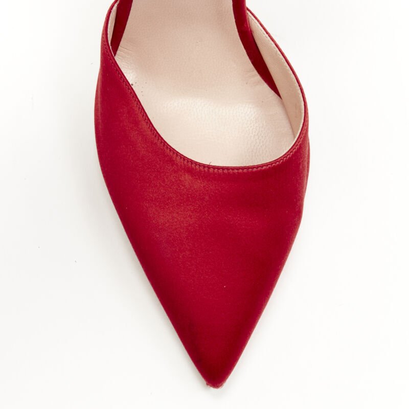 Monse Red Satin Pumps - Detail 1