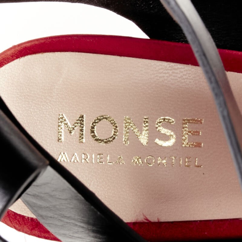 Monse Red Satin Pumps - Image 11