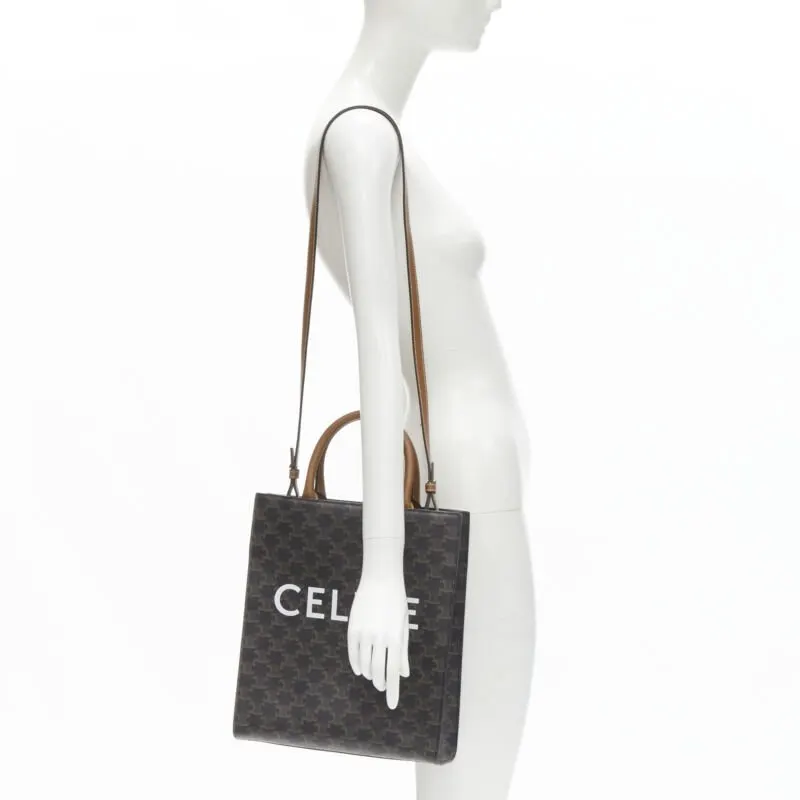 Celine Rockstud Circle Bag Brown Canvas Never worn - Back View