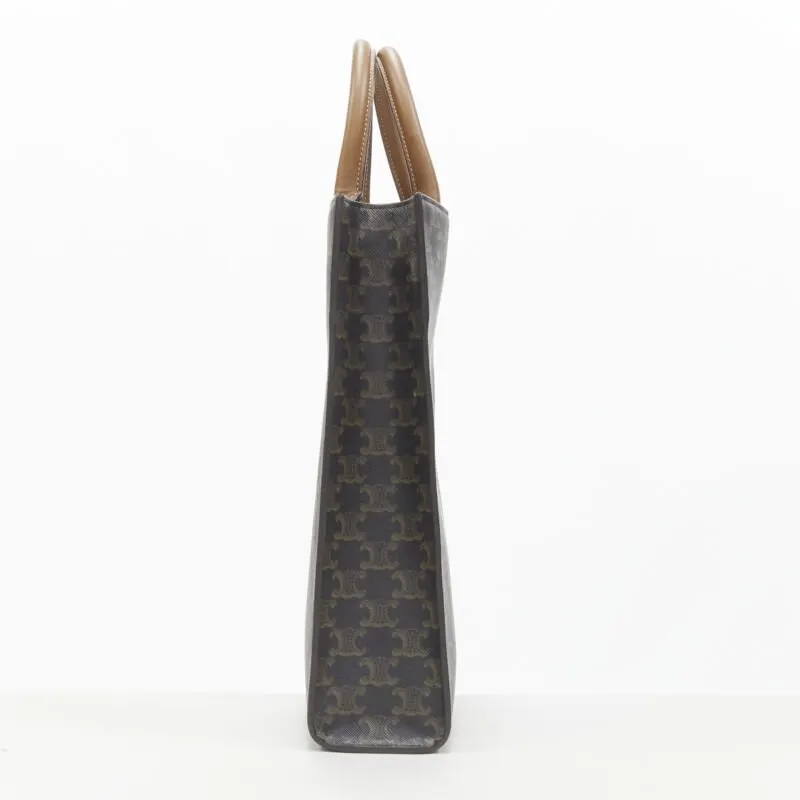 Celine Rockstud Circle Bag Brown Canvas Never worn - Model View