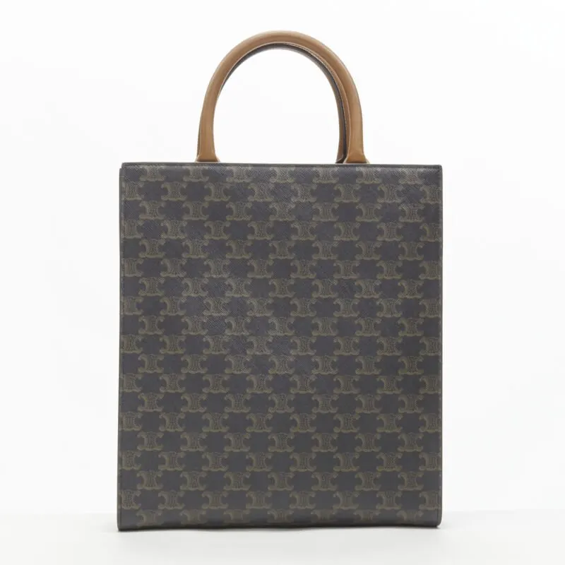 Celine Rockstud Circle Bag Brown Canvas Never worn - Box View