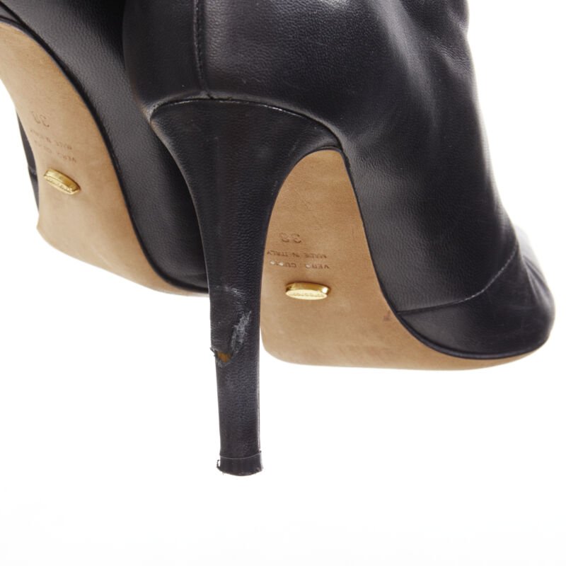 Sergio Rossi Monogram Kitten Heel Boots - Image 10