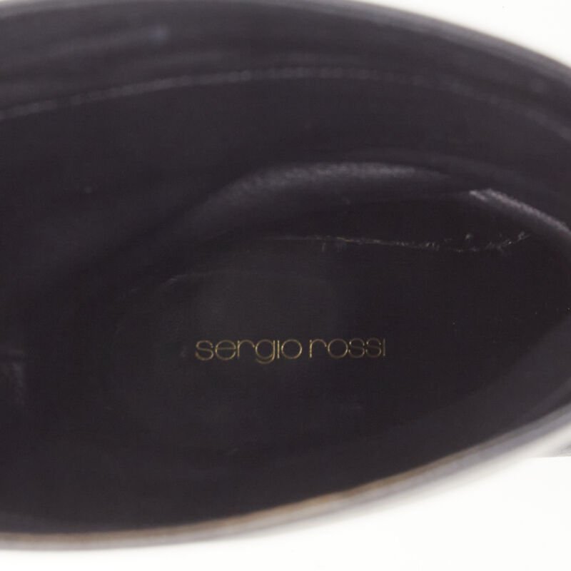 Sergio Rossi Monogram Kitten Heel Boots - Image 12
