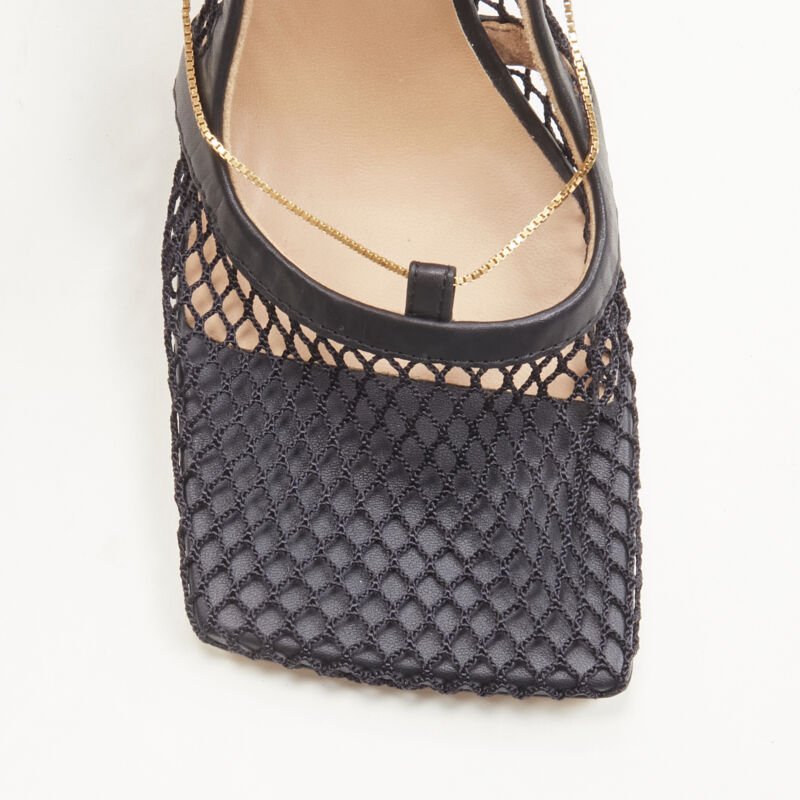 Bottega Veneta Gold Chain Heels - Detail 1
