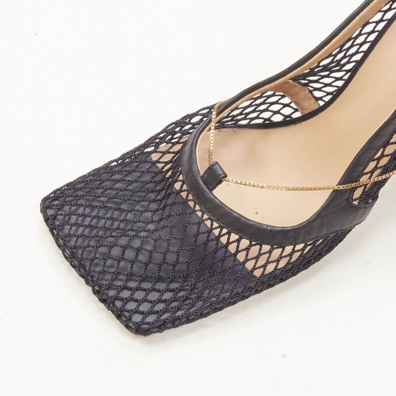 Bottega Veneta Gold Chain Heels - Detail 2