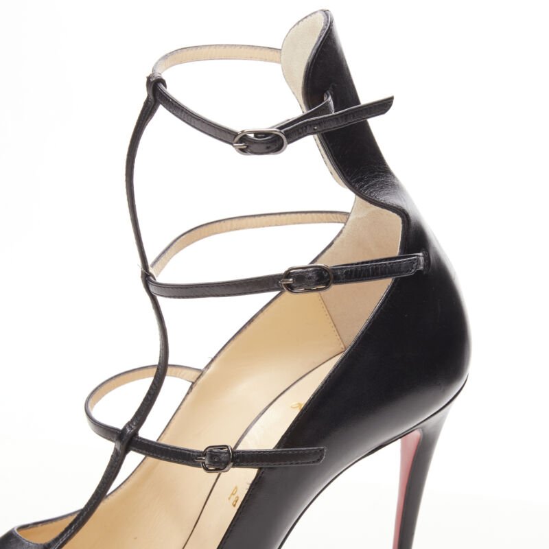 Christian Louboutin Caged Leather Pumps - Image 10