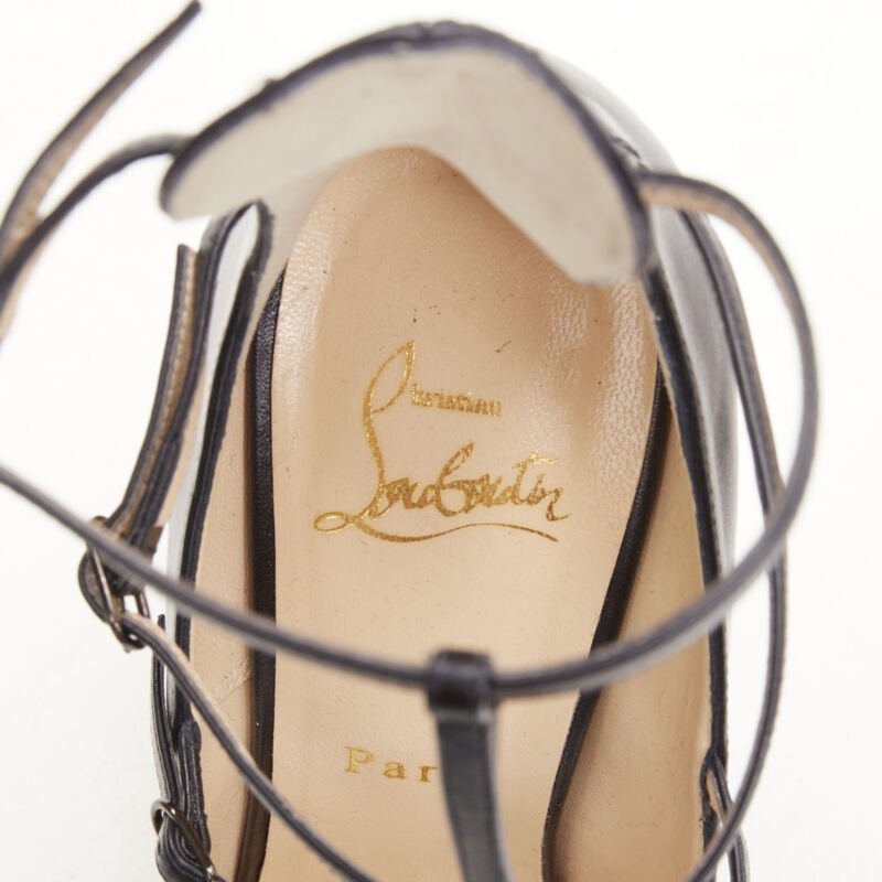 Christian Louboutin Caged Leather Pumps - Image 11
