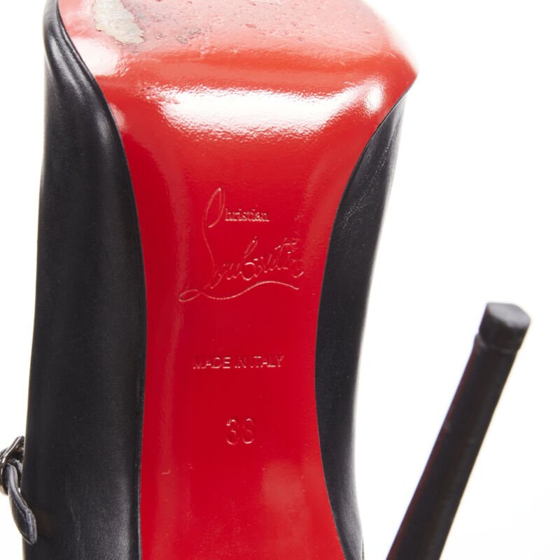 Christian Louboutin Caged Leather Pumps - Image 12