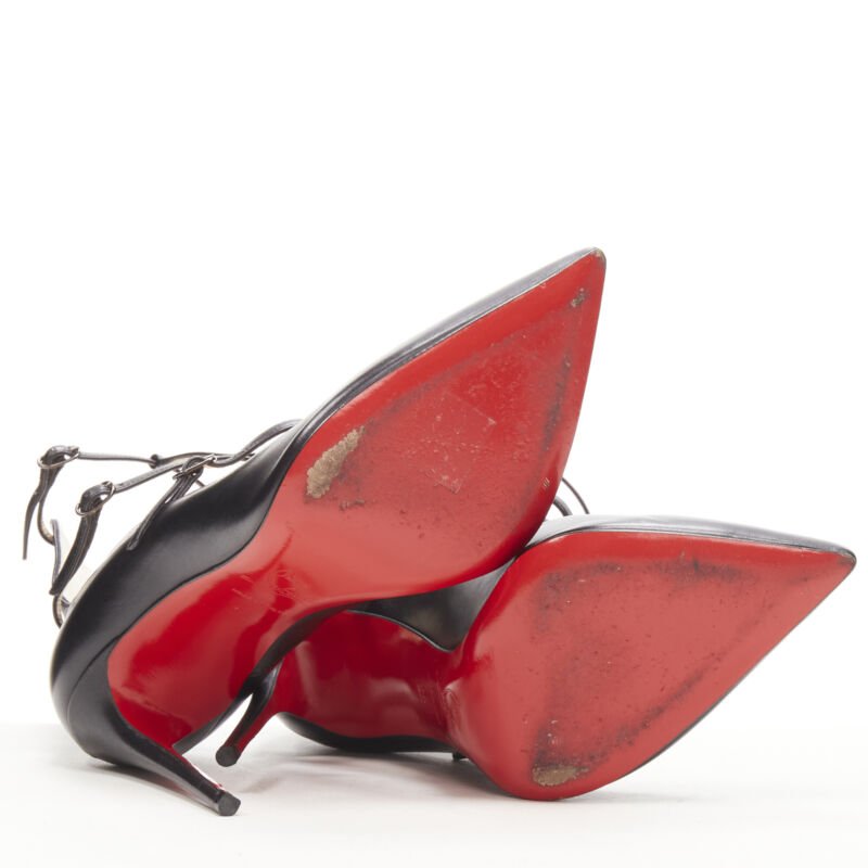 Christian Louboutin Caged Leather Pumps - Image 13