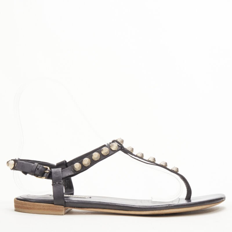 Balenciaga Cagole T-Strap Sandals - Back view