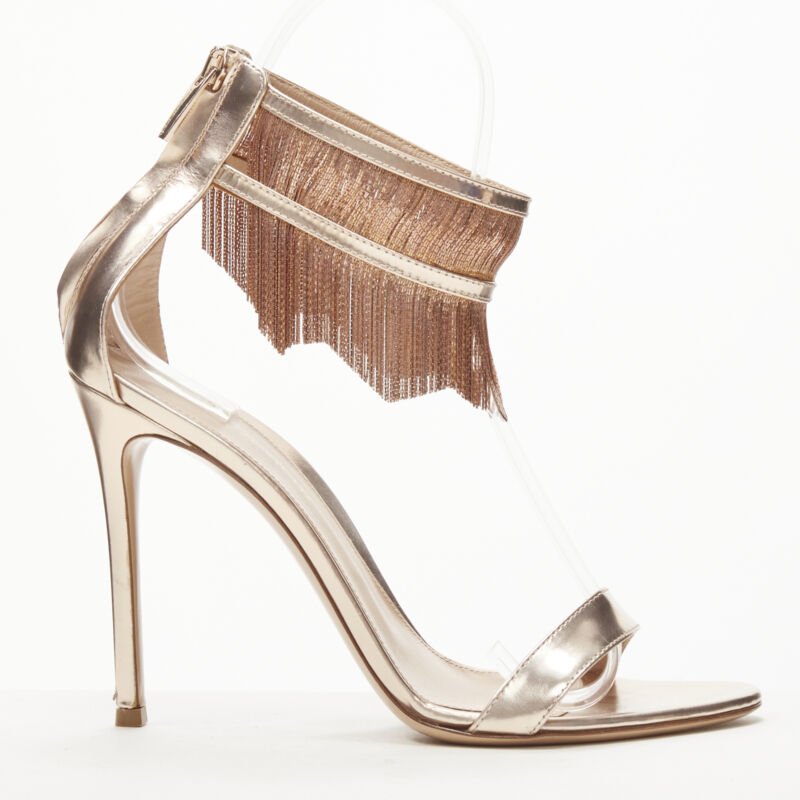 Gianvito Rossi Fringe Strap Sandals