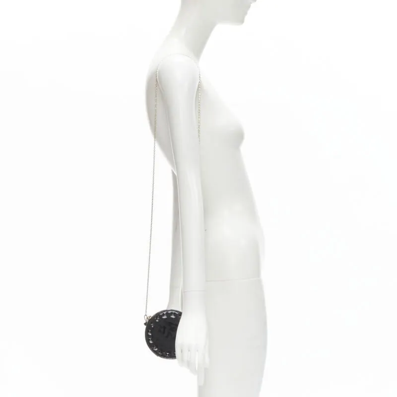 Valentino Spray Painted Box Bag Black Leather Very good - Back View