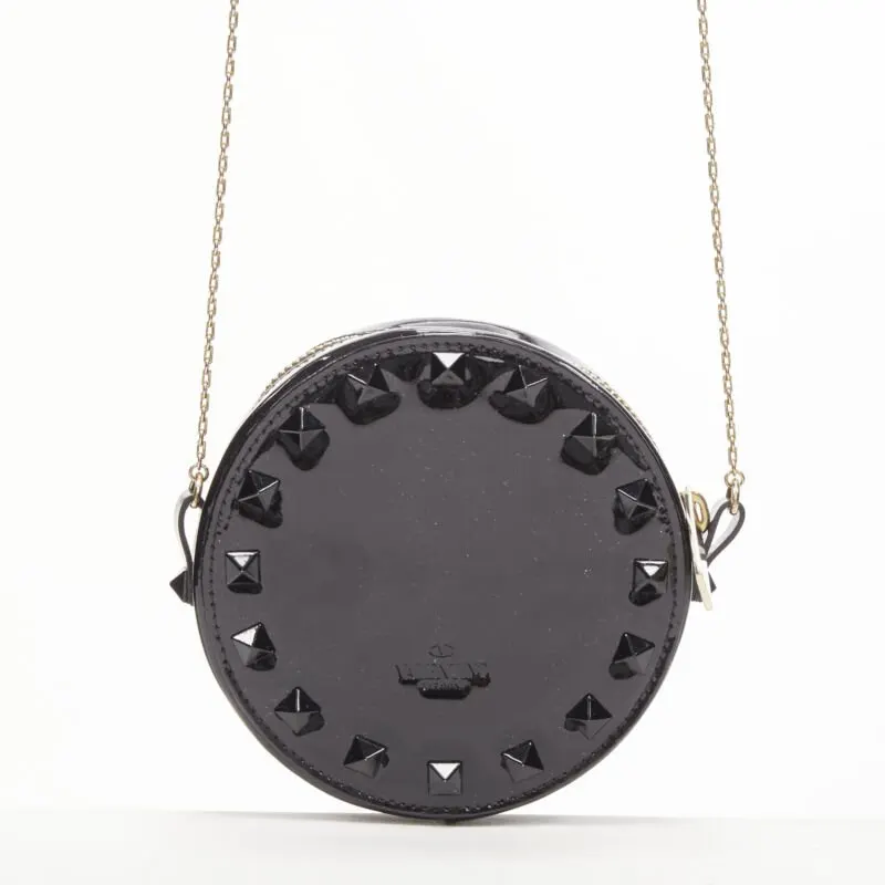 Valentino Spray Painted Box Bag Black Leather Very good - Box View