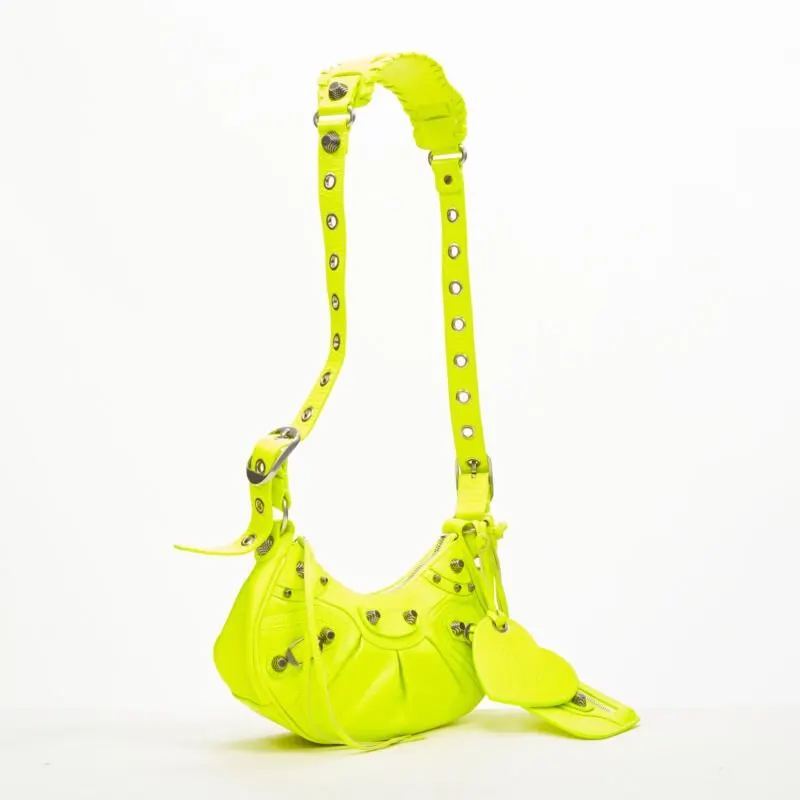 Balenciaga Cat Print Tote Bag Yellow Leather Never worn - Inside View