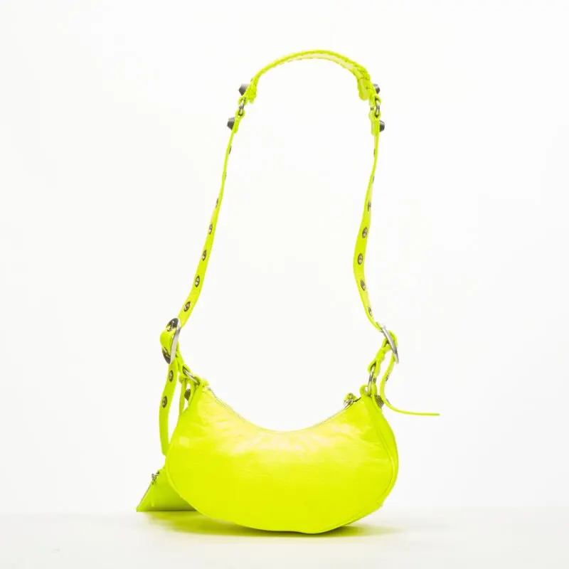 Balenciaga Cat Print Tote Bag Yellow Leather Never worn - Box View